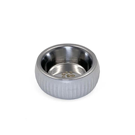 Dodes Mikopet Organik Seramik Mama Kabı Gri