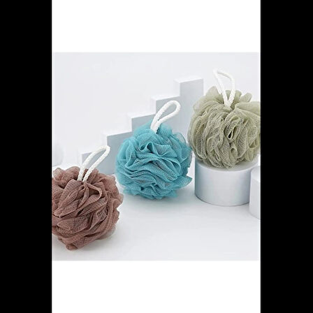 Dodes Banyo Lifi Yumuşak Top Lif Naturel Ponpon Banyo Lifi 35 Gr Yumuşak Banyo Lifi