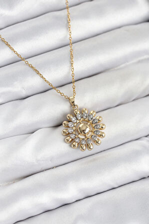 Dodes Dodes 316L Çelik Zincir Gold Renk Güneş Model Kadın Kolye TG27BKO10605