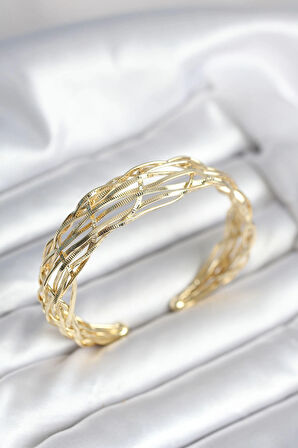 Dodes Gold Renk Pirinç Vintage Kadın Bileklik TG27BB8023