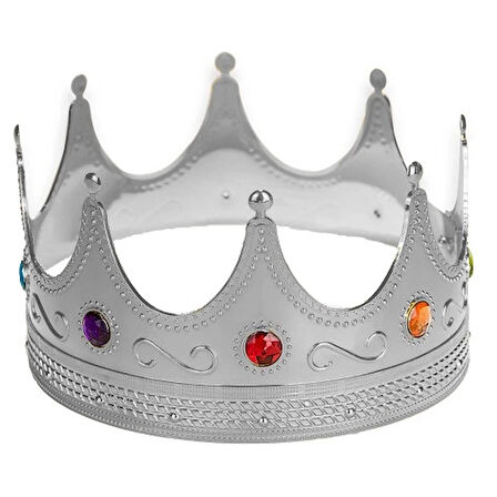 Dodes Gümüş Kral Tacı Yetişkin-Çocuk Uyumlu