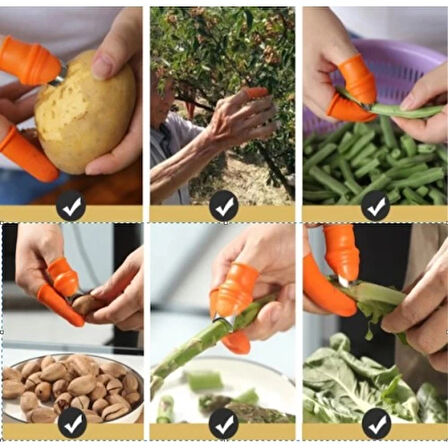 Dodes Baş Parmak Sebze Ayıklayıcı Set Kadın