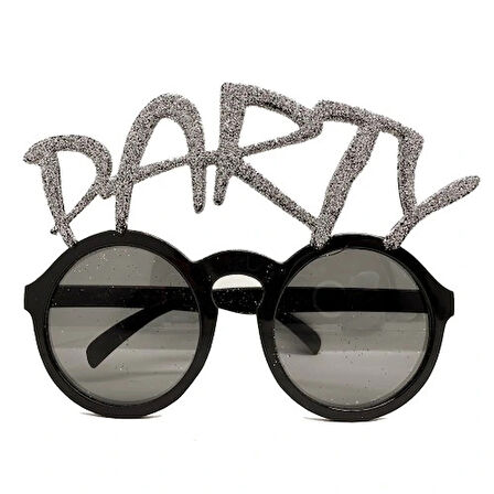 Dodes Gümüş Simli Party Yazılı Parti Gözlüğü Show