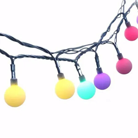 Dodes 5 Metre 28 LED Fişli RGB Mini Top LED