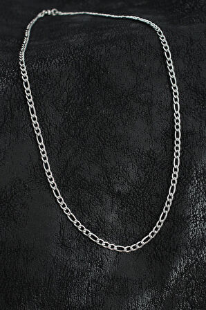 Dodes 316L Çelik Klasik Figaro Zincir Model Gümüş Renk Erkek Kolye TG27ERK1393