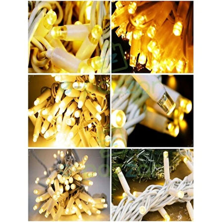Dodes 10m 100 Led IP65 Dış Mekan Led Işık Beyaz Kablo