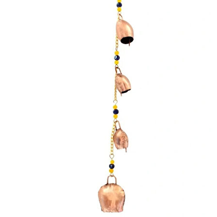 Dodes Bronz Renk Boncuklu Rüzgar Çanı