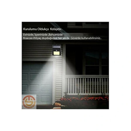 Dodes Hareket Sensörlü Solar 48 Led Bahçe Lambası