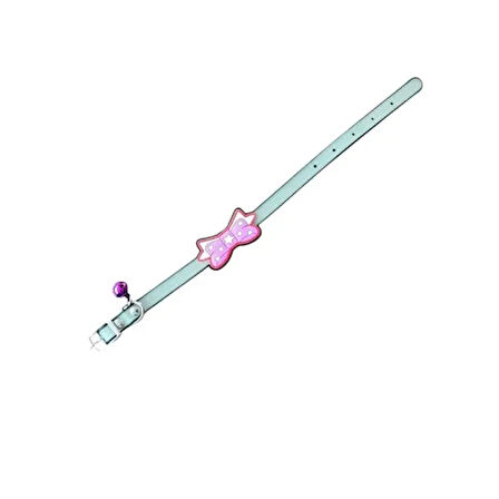 Dodes Kurdeleli Zilli Silikon Kedi Tasması