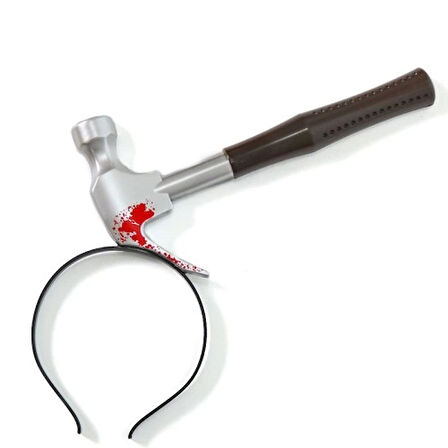 Dodes Kafaya Saplanmış Kahverengi Saplı Çekiç Şaka Tacı