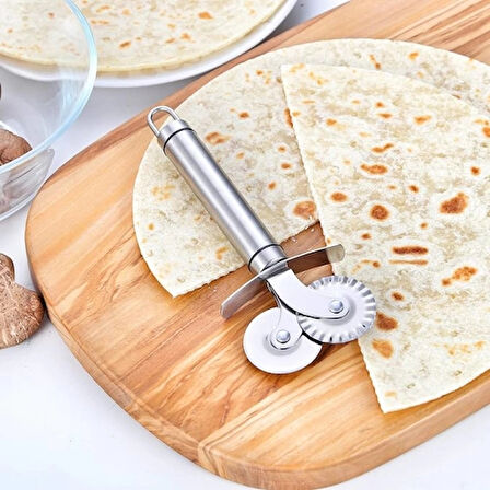 Dodes Çift Başlıklı Pizza Hamur Bıçağı