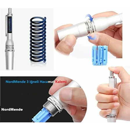 Dodes Hacamat kalemi 3 İğneli 100 ADET İĞNE HEDİYE