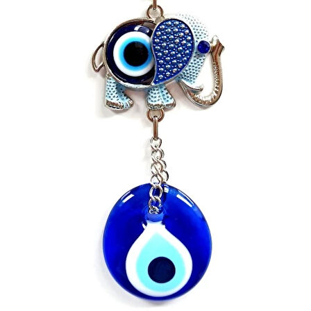 Dodes Cam Nazar Boncuklu Filli Mini Duvar Süsü