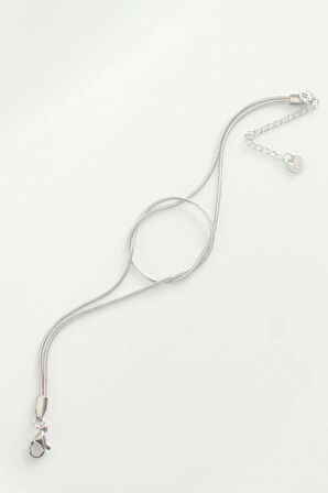 Dodes Dodes 316L Çelik Gümüş Renk Düğüm Model Bileklik TG27BB6043