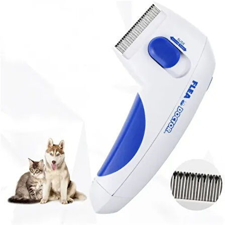 Dodes Flea Doctor Kedi ve Köpekler İçin Pilli Pire Tarağı