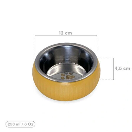 Dodes Mikopet Organik Seramik Mama Kabı Sarı