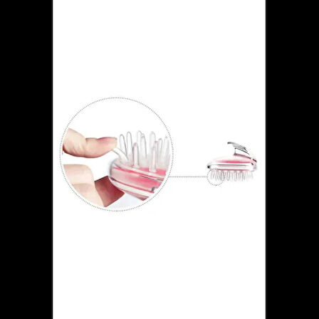 Dodes Silikon Yumuşak Duş Saç Fırçası