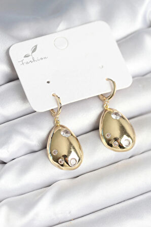 Dodes Gold Renk Pirinç Damla Model Kadın Küpe TG27BKP11281