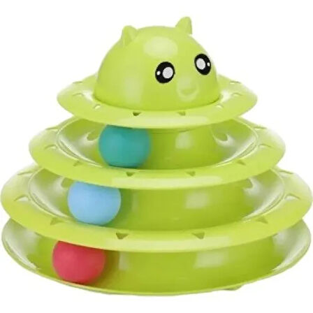 Dodes  3 Katlı Kedi Oyuncağı Turntable Cat Toy