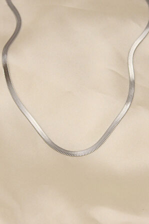 Dodes 316L Çelik Silver Renk 45 cm İtalyan Zincir Model Kadın Kolye TG27BKO5903