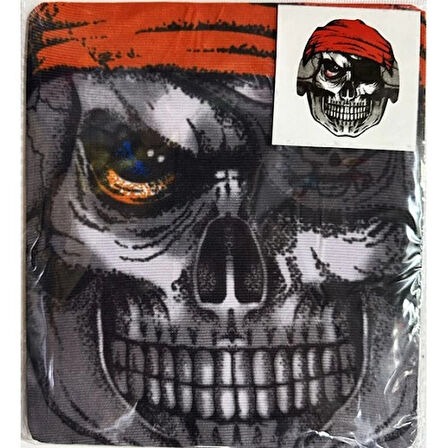 Dodes Yüze Yapışan Kafaya Tam Geçmeli Streç Maske Bez Maske Model 4-2