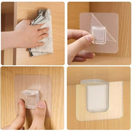 Dodes Yapışkanlı Raf Tutucu Seti