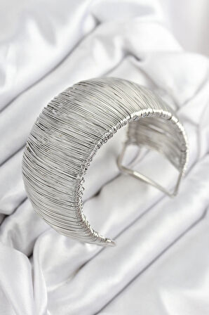 Dodes Pirinç Tel Sarma Model Gümüş Renk Kadın Bileklilk TG27BB7896