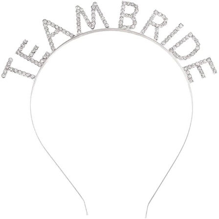 Dodes Gümüş Kaplama Kristal Taşlı Team Bride Taç