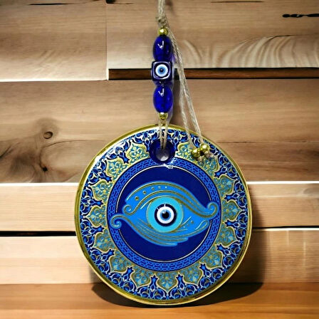 Dodes Yaldızlı Göz Modelli Duvar Süsü Camlı Duvar Dekoru