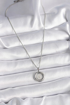 Dodes 316L Çelik Gümüş Renk Zincir Gümüş Renk Altın Model Kadın Kolye TG27BKO9571