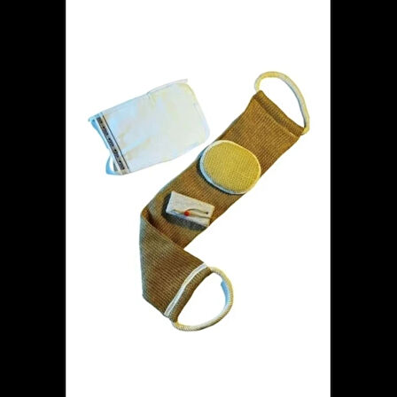 Dodes Doğal Keten Kese Seti 4'Lü