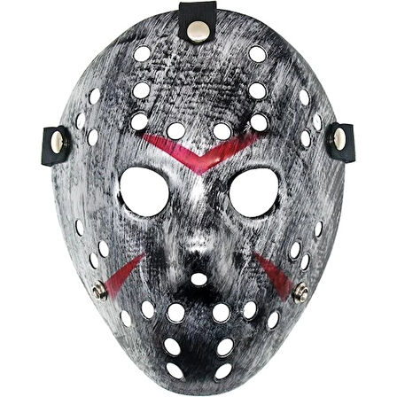 Dodes Jason Maskesi Hannibal Maskesi Metal Gümüş Renk 20x25 cm