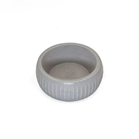 Dodes Mikopet Organik Seramik Mama Kabı Gri