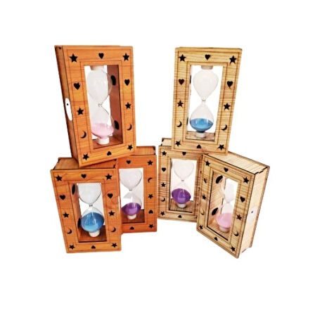 Dodes Ahşap Işıklı Kum Saati