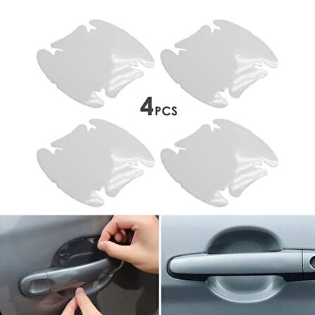 Dodes Araba Kapı Kolu Koruyucu Film (4lü Set)
