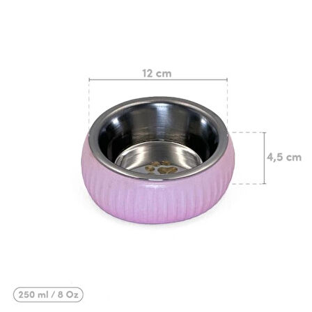 Dodes Mikopet Organik Seramik Mama Kabı Pembe