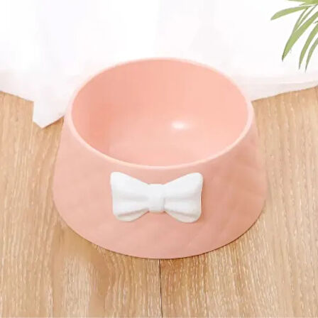 Dodes Mikopet Şık Desenli Fiyonklu Mama Kabı