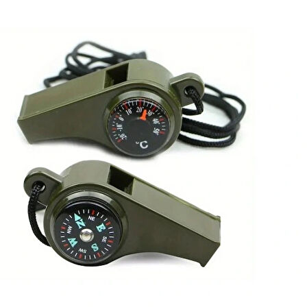 Dodes Pusulalı Çok Fonksiyonlu Acil Durum Düdüğü