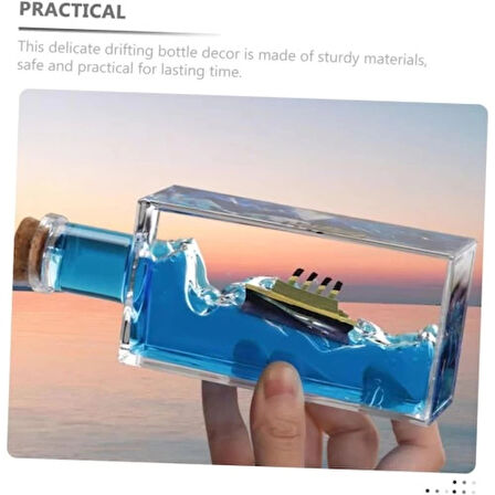 Dodes Batmayan Gemi Şişe Akvaryum