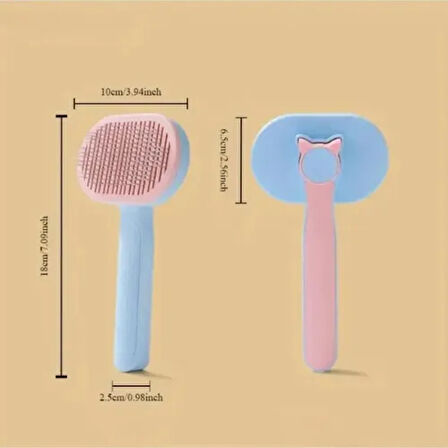 Dodes Kedi ve Köpekler İçin Kendini Temizleyen Tüy Fırçası