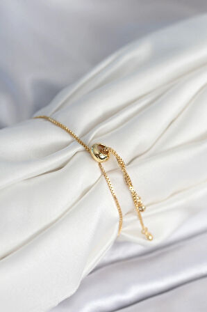 Dodes Dodes Çiçek Model Asansörlü Gold Renk Kadın Bileklik TG27BB8011