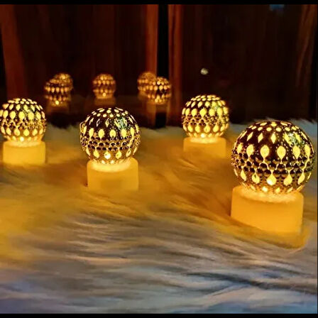 Dodes 12'li Ramazan Ayaklı LED Işık (Gold, Gün Işığı)