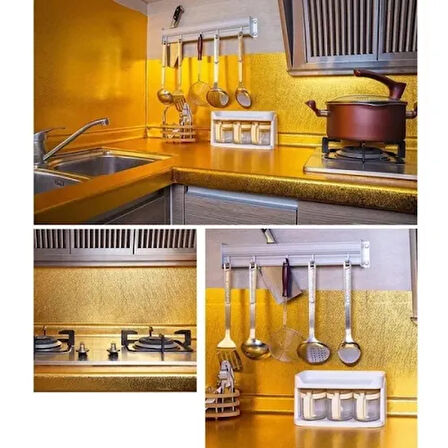 Dodes Yapışkanlı Gold Mutfak Tezgah Folyosu