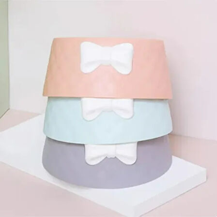 Dodes Mikopet Şık Desenli Fiyonklu Mama Kabı