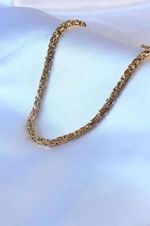 Dodes Dodes 316L Çelik Gold Renk Kral Zincir Model Erkek Kolye TG27ERK1323