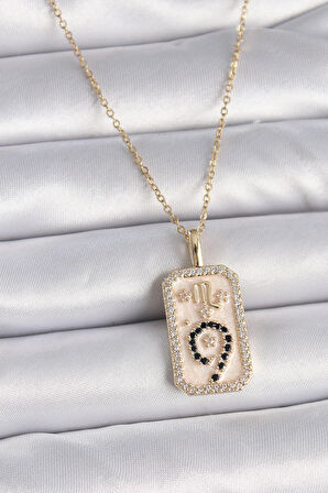 Dodes 316L Çelik Gold Renk Zincir Akrep Burcu Zirkon Taşlı Kadın Kolye TG27BKO9465