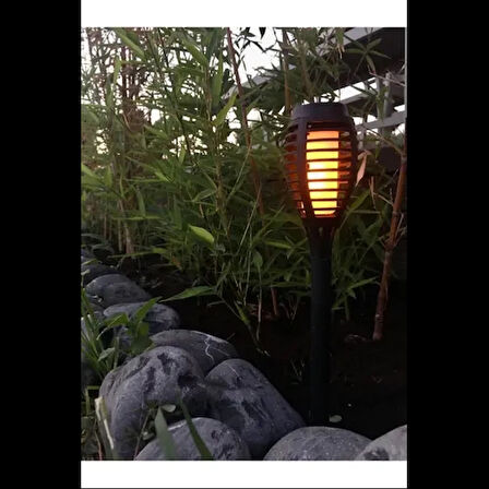 Dodes Solar Alev Efektli Bahçe Lambası