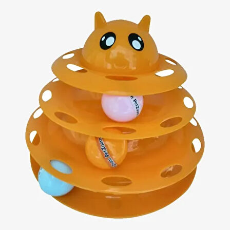 Dodes Kedi Başlıklı 3 Katlı Kedi Oyuncağı