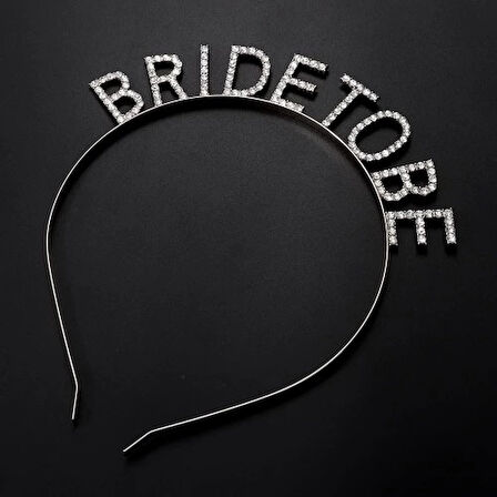 Dodes Gümüş Kaplama Kristal Taşlı Bride To Be Gelin Tacı