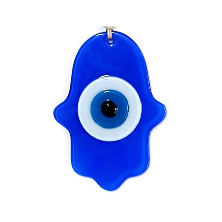 Dodes Nazar Boncuklu Mavi Renk Fatma Ana Bereket Eli Cam Duvar Süsü